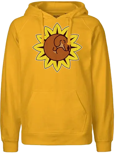 Teckel Flower - Dachshund, Cute, Sunflower - Fairtrade Hoodie