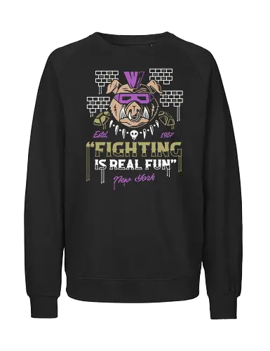 New York Punk Pig - Schwein, Punk - Fairtrade Sweatshirt