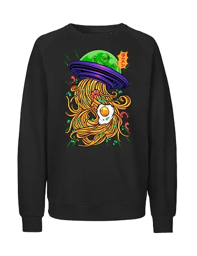 Unknown flying Ramen - Noodles, Alien - Fairtrade Sweatshirt