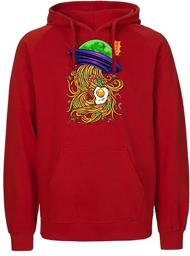 Unknown flying Ramen - Noodles, Alien - Fairtrade Hoodie