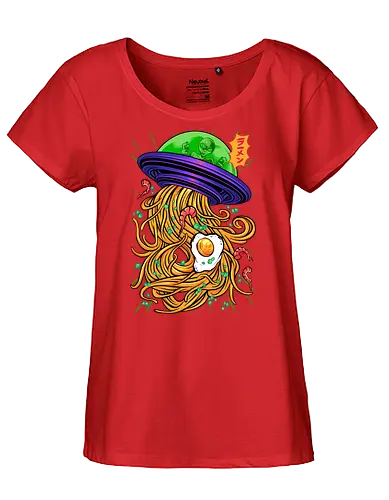 Unknown flying Ramen - Noodles, Alien - Fairtrade Girl Shirt