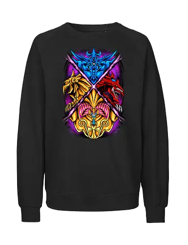 Four Gods - Yu, Gi, God, Cards - Fairtrade Sweatshirt