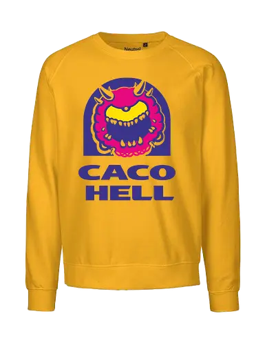 Caco Hell - Demon, Doom, Battle, Games - Fairtrade Sweatshirt