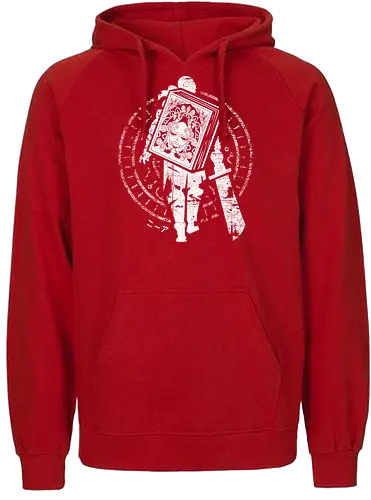Protagonist and Book - grimoire, weiss, book, gaming, automata - Fairtrade Hoodie