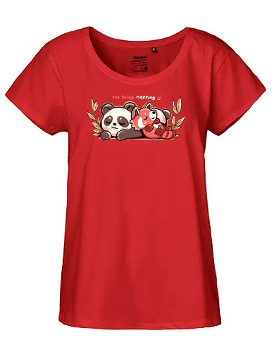 Too Busy Napping - panda, nap, schlafen - Fairtrade Girl Shirt