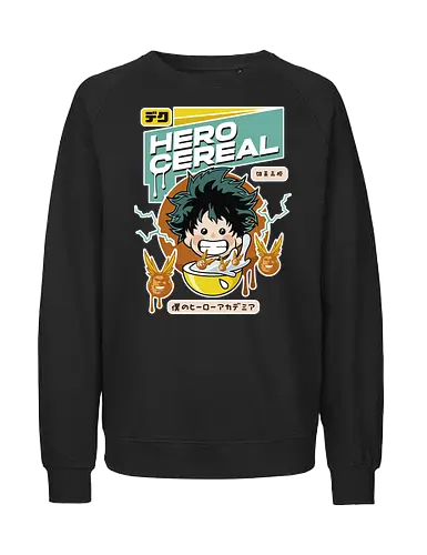 Cereal Academia - Japan, Hero, Deku - Fairtrade Sweatshirt