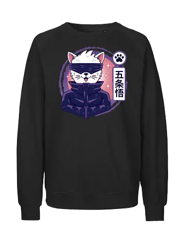 Gojo Cat - Blindfold, Eyes - Fairtrade Sweatshirt