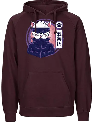 Gojo Cat - Blindfold, Eyes - Fairtrade Hoodie
