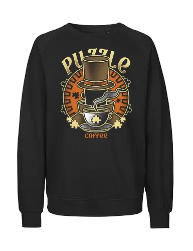 Master of Puzzle and Coffee - Detective, Mystery - Fairtrade Sweatshirt