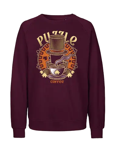 Master of Puzzle and Coffee - Detective, Mystery - Fairtrade Sweatshirt