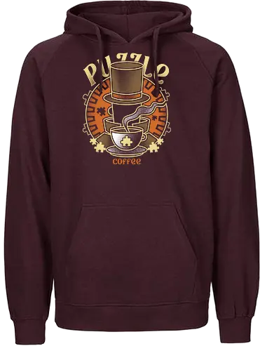 Master of Puzzle and Coffee - Detective, Mystery - Fairtrade Hoodie