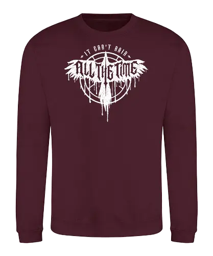 It can't rain all the time - crow, retro, 90s, draven - Sweatshirt