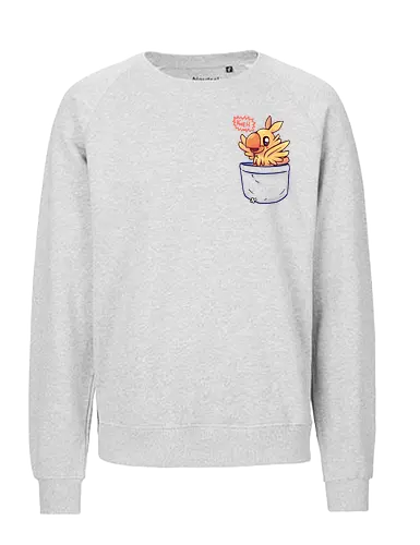 Bird in your Pocket - kweh, final, fantasy - Fairtrade Sweatshirt