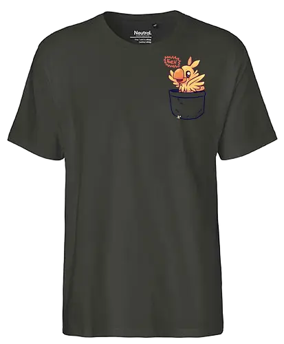 Bird in your Pocket - kweh, final, fantasy - Fairtrade T-Shirt