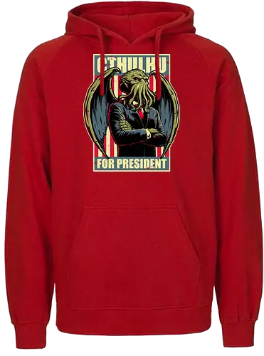 Cthulhu for President - Lovecraft, Monster - Fairtrade Hoodie