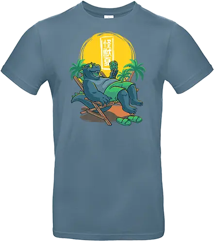 Kaiju Summer Ice Cream - Monster, Cute, Sun, Beach - Standard T-Shirt