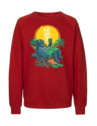Kaiju Summer Ice Cream - Monster, Cute, Sun, Beach - Fairtrade Sweatshirt