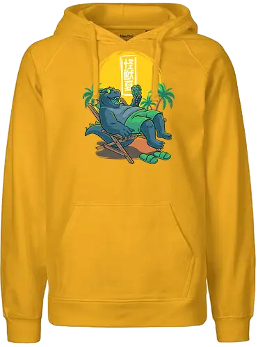 Kaiju Summer Ice Cream - Monster, Cute, Sun, Beach - Fairtrade Hoodie