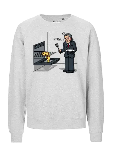 Melting Pizza - dali, pizza, melting, schmilzen, art - Fairtrade Sweatshirt