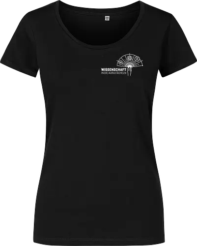 Wissenschaft in die Aura fächeln - minkorrekt, wissenschaft, aura - Damen T-Shirt