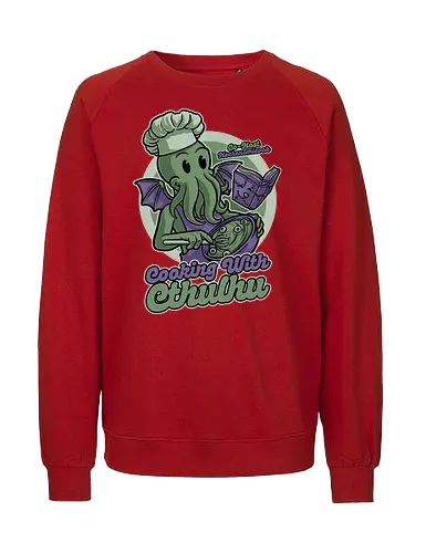 Cthulhu Cooking Show - Monster, Necronomicook, Lovecraft - Fairtrade Sweatshirt