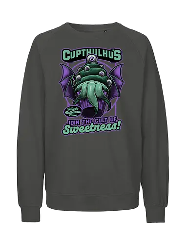 Cupcake Cthulhu - Monster, Lovecraft, Sweet, Delicious - Fairtrade Sweatshirt