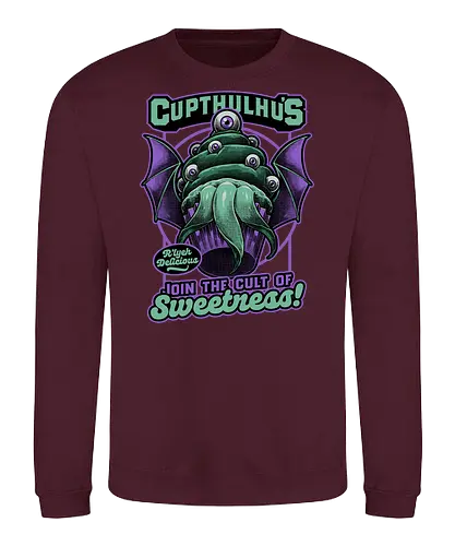 Cupcake Cthulhu - Monster, Lovecraft, Sweet, Delicious - Sweatshirt