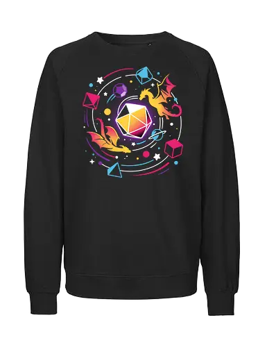 Dragon Dice Solar System - dice, würfel, rpg, pen and paper, drache - Fairtrade Sweatshirt