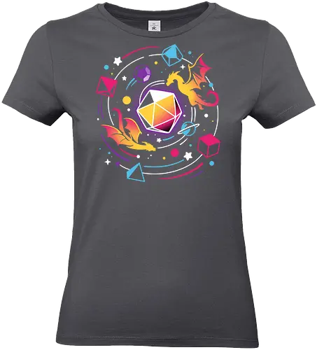 Dragon Dice Solar System - dice, würfel, rpg, pen and paper, drache - Standard T-Shirt (Frauen)