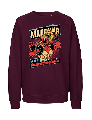 Pop Singer Dead Hero - Pool, Mad, Onna, Crazy, Indestructible - Fairtrade Sweatshirt