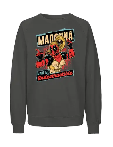 Pop Singer Dead Hero - Pool, Mad, Onna, Crazy, Indestructible - Fairtrade Sweatshirt