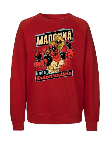 Pop Singer Dead Hero - Pool, Mad, Onna, Crazy, Indestructible - Fairtrade Sweatshirt