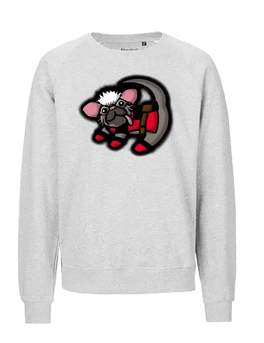 The Multiverse King - dog, comic, antihero, lion, löwe, mashup - Fairtrade Sweatshirt