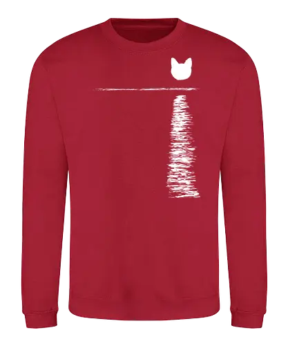 Cat moon - cat, Katze, mond, Meer - Sweatshirt