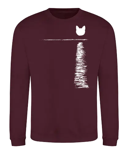 Cat moon - cat, Katze, mond, Meer - Sweatshirt