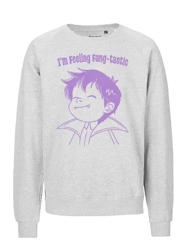 Feeling Fangtastic - vampir, vampire, fangs, fantastic - Fairtrade Sweatshirt