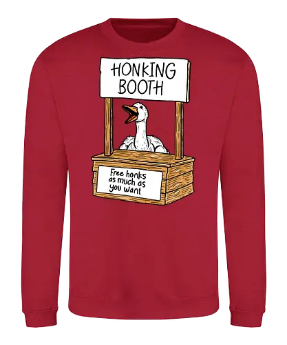 Honk Honk Honk - honk, honking, booth, free, goose, gans - Sweatshirt