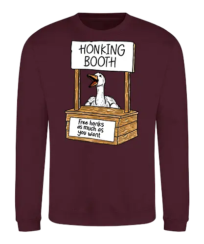 Honk Honk Honk - honk, honking, booth, free, goose, gans - Sweatshirt