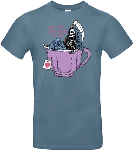 Resting Soul - tee, sense, rest, tea, teatime, reaper, death - Standard T-Shirt