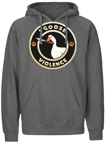 I Goose Violence - violence, goose, game, gans, gaming - Fairtrade Hoodie