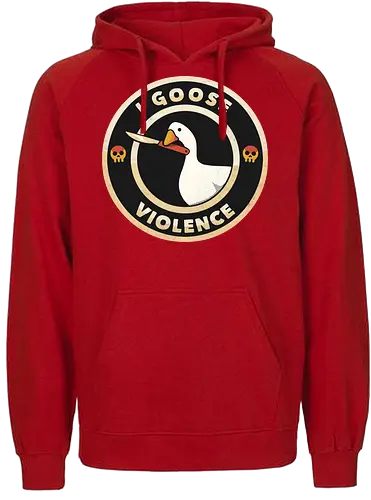 I Goose Violence - violence, goose, game, gans, gaming - Fairtrade Hoodie