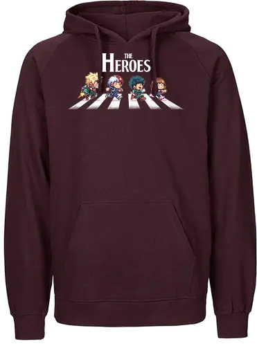 The Heroes - anime, manga, hero, academia, abbey, road - Fairtrade Hoodie
