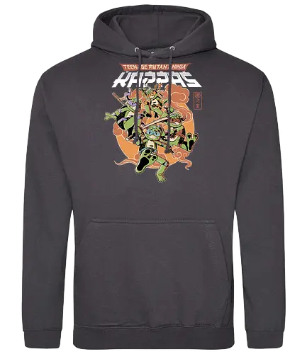 Ninja Kappas - ninja, turtle, kappa, yokai, comic - Standard Hoodie