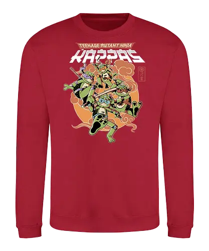 Ninja Kappas - ninja, turtle, kappa, yokai, comic - Sweatshirt