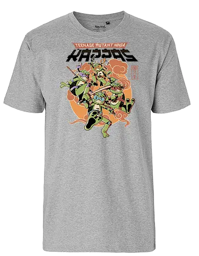 Ninja Kappas - ninja, turtle, kappa, yokai, comic - Fairtrade T-Shirt