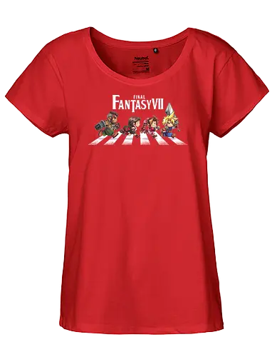 Fantasy Road - final, fantasy, vii, gaming, abbey, road - Fairtrade Girl Shirt