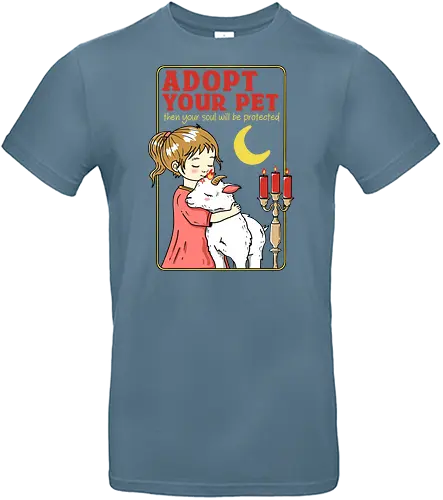 Adopt your Pet - adopt, adoptieren, haustier, pet, goat, ziege - Standard T-Shirt