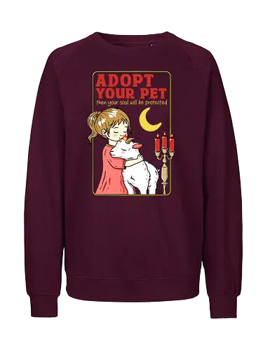 Adopt your Pet - adopt, adoptieren, haustier, pet, goat, ziege - Fairtrade Sweatshirt