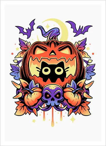 Halloween Cat Hideout