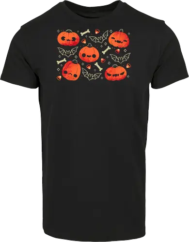 Cute Smiling Halloween Pumpkins